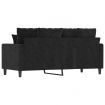 2-Seater Sofa Black 140 cm Velvet