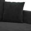 2-Seater Sofa Black 140 cm Velvet