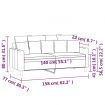 2-Seater Sofa Black 140 cm Velvet