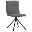 Dining Chairs 2 pcs Dark Grey Fabric
