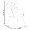 Relaxing Chair with a Stool Patchwork Fabric