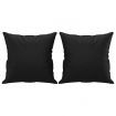 3-Seater Sofa with Throw Pillows Black 180 cm Faux Leather