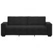 3-Seater Sofa Black 180 cm Velvet