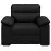 Sofa Chair Black 60 cm Faux Leather