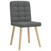 Dining Chairs 2 pcs Dark Grey Fabric