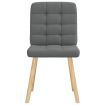 Dining Chairs 2 pcs Dark Grey Fabric