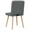 Dining Chairs 2 pcs Dark Grey Fabric
