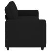 3-Seater Sofa Black 180 cm Fabric