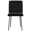 Dining Chairs 2 pcs Black Velvet