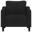 Sofa Chair Black 60 cm Fabric