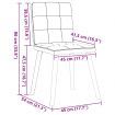 Dining Chairs 2 pcs Dark Grey Fabric