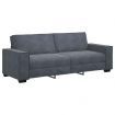 3-Seater Sofa Dark Grey 180 cm Velvet