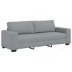 3-Seater Sofa Light Grey 180 cm Fabric