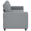 3-Seater Sofa Light Grey 180 cm Fabric