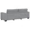 3-Seater Sofa Light Grey 180 cm Fabric