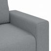 3-Seater Sofa Light Grey 180 cm Fabric