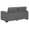2-Seater Sofa Dark Grey 120 cm Fabric