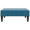 2 Piece Sofa Set with Pillows Blue Velvet