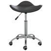 Swivel Dining Chair Black Faux Leather