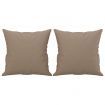 3-Seater Sofa with Throw Pillows Cappuccino 180 cm Faux Leather