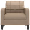 Sofa Chair Cappuccino 60 cm Faux Leather