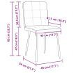 Dining Chairs 2 pcs Black Velvet