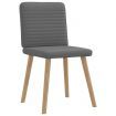 Dining Chairs 2 pcs Dark Grey Fabric