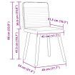 Dining Chairs 2 pcs Dark Grey Fabric