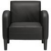 Sofa Chair with Armrests Black 54 cm Faux Leather