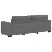 3-Seater Sofa Dark Grey 180 cm Fabric