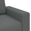 3-Seater Sofa Dark Grey 180 cm Fabric