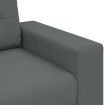 Loveseat Sofa Dark Grey 140 cm Fabric