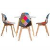 1 Artiss Dining Table and 4 Chairs Set DSW White