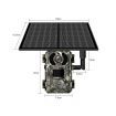 4G LTE Cellular Trail Cameras with 2K HD Live Streaming,Game Camera Includes Solar Panel,Remote Phone Access Playback,Motion Activated,Night Vision,IP66