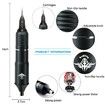 Tattoo Machine Kit Professional Wireless Tattoo Pen Kit Detachable RC Tattoo Power Supply,Tattoo Motor Unit Color Black