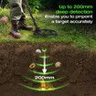 Metal detector with tri tone audio, adjustable 180mm depth detection, suitable for beaches, gardens, lightweight ergonomic design