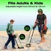 Metal detector with tri tone audio, adjustable 180mm depth detection, suitable for beaches, gardens, lightweight ergonomic design