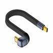 5inch USB C Cable 240W, U Shape 180 Degree USB C to C Cable 40Gbps, Flat and Flexible Type C Fast Charging Cable