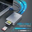 CFexpress Type B Card Reader and SD Card Reader, USB 3.2 Gen 2 10Gbps CFexpress Card Reader, CF Express Card Reader