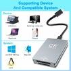 CFexpress Type B Card Reader and SD Card Reader, USB 3.2 Gen 2 10Gbps CFexpress Card Reader, CF Express Card Reader