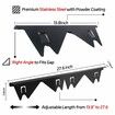 Stainless Steel Stove Counter Gap Cover 2 Pack,Stove Guard,Stove Gap Filler for Kitchen,Range Trim Kit Adjustable Length