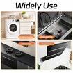 Stainless Steel Stove Counter Gap Cover 2 Pack,Stove Guard,Stove Gap Filler for Kitchen,Range Trim Kit Adjustable Length