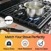 Stainless Steel Stove Counter Gap Cover 2 Pack,Stove Guard,Stove Gap Filler for Kitchen,Range Trim Kit Adjustable Length