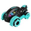 Remote Control Motorcycle, RC Dirt Bike with Light Music Drift RC Car Stunt Motorbike Gift for Kids,Blue
