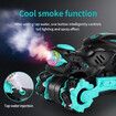 Remote Control Motorcycle, RC Dirt Bike with Light Music Drift RC Car Stunt Motorbike Gift for Kids,Blue