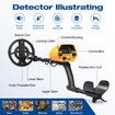 Professional Metal Detector with Waterproof Search Coil, Adjustable Length & Dual Modes - for Adults Kids Beginners, Treasure Hunting, Security Check, Gold