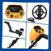 Professional Metal Detector with Waterproof Search Coil, Adjustable Length & Dual Modes - for Adults Kids Beginners, Treasure Hunting, Security Check, Gold