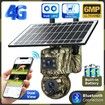 Camouflage 4G Solar Hunting Camera 6 Million Full Colour HD Wireless wifi Solar Surveillance Camera, Dual Lens Dual View, PIR Night Vision, Two-Way Audio
