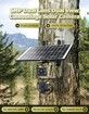 Camouflage 4G Solar Hunting Camera 6 Million Full Colour HD Wireless wifi Solar Surveillance Camera, Dual Lens Dual View, PIR Night Vision, Two-Way Audio