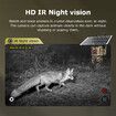 Camouflage 4G Solar Hunting Camera 6 Million Full Colour HD Wireless wifi Solar Surveillance Camera, Dual Lens Dual View, PIR Night Vision, Two-Way Audio